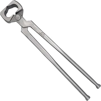 Equine Care 14-Inch Horseshoe Puller & Hoof Spreader Tool, Oil-Tempered Chrome Vanadium Steel, Serrated Jaw Farrier Pliers, Horse Shoe Pull-Off Tool with Carry Bag for Farriers, Vets & Horse Owners