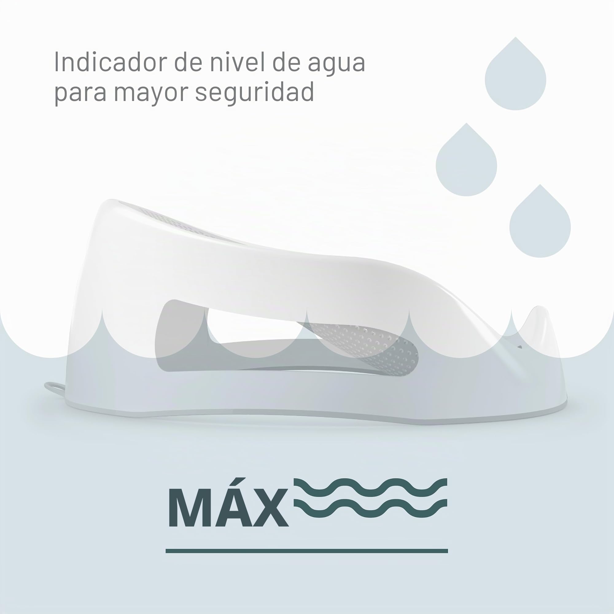 Angelcare - Soporte de baño para bebé. gris