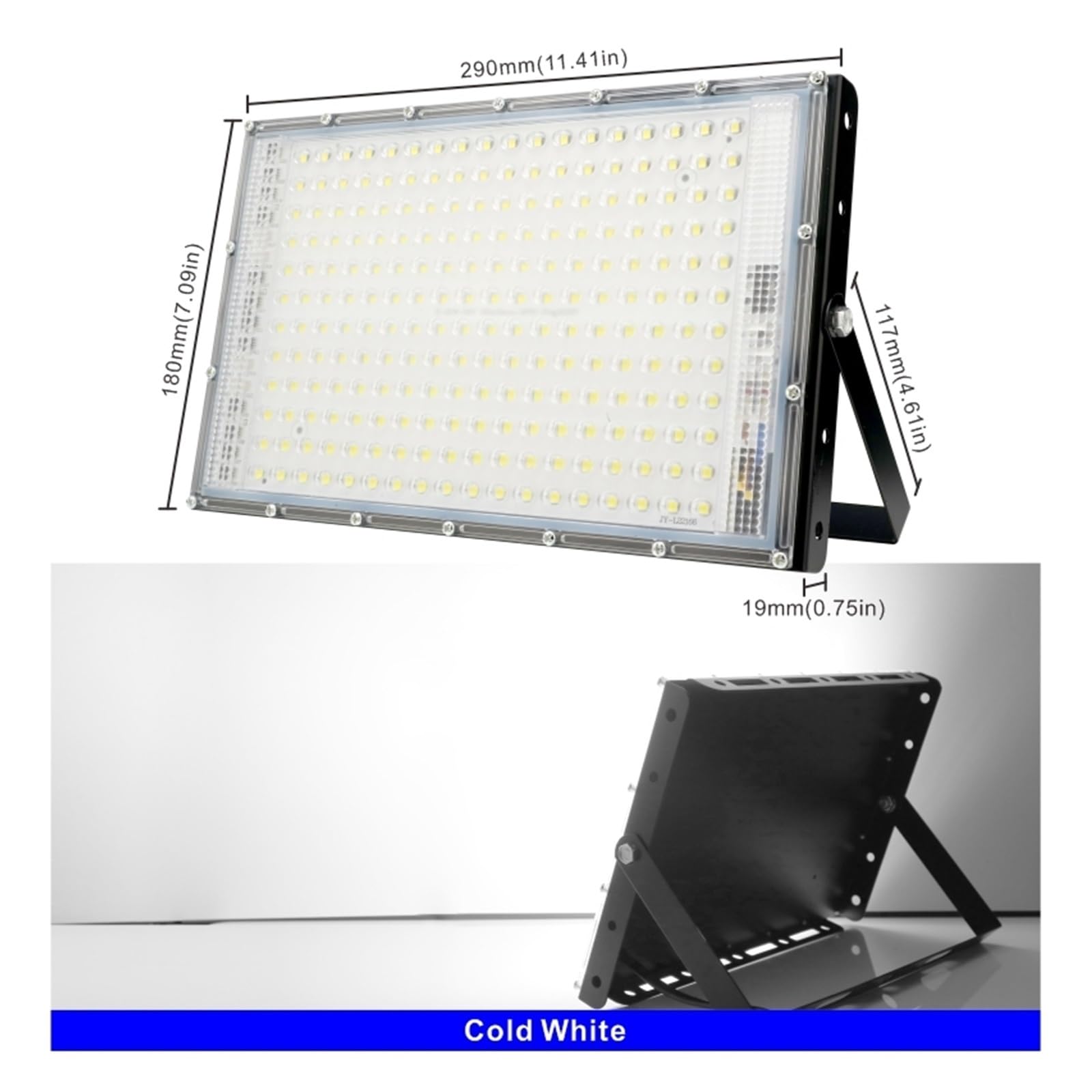 1/2/3 Uds 200W Reflector Led Luz De Inundación De Jardín Al Aire Libre Ip65 Foco Impermeable Focos LED Reflector Lámpara De Pared De Calle Focos LED(2 PCS)