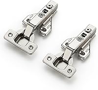 Ravinte Soft Close Full Overlay Cabinet Hinges, 105° Adjustable Concealed Hinges for Face Frame Cabinets - 2 Pack