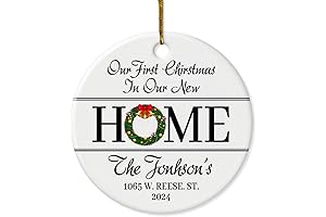 2024 Personalized First Christmas in Our New Home Ornament: Capture a Cherished Milestone