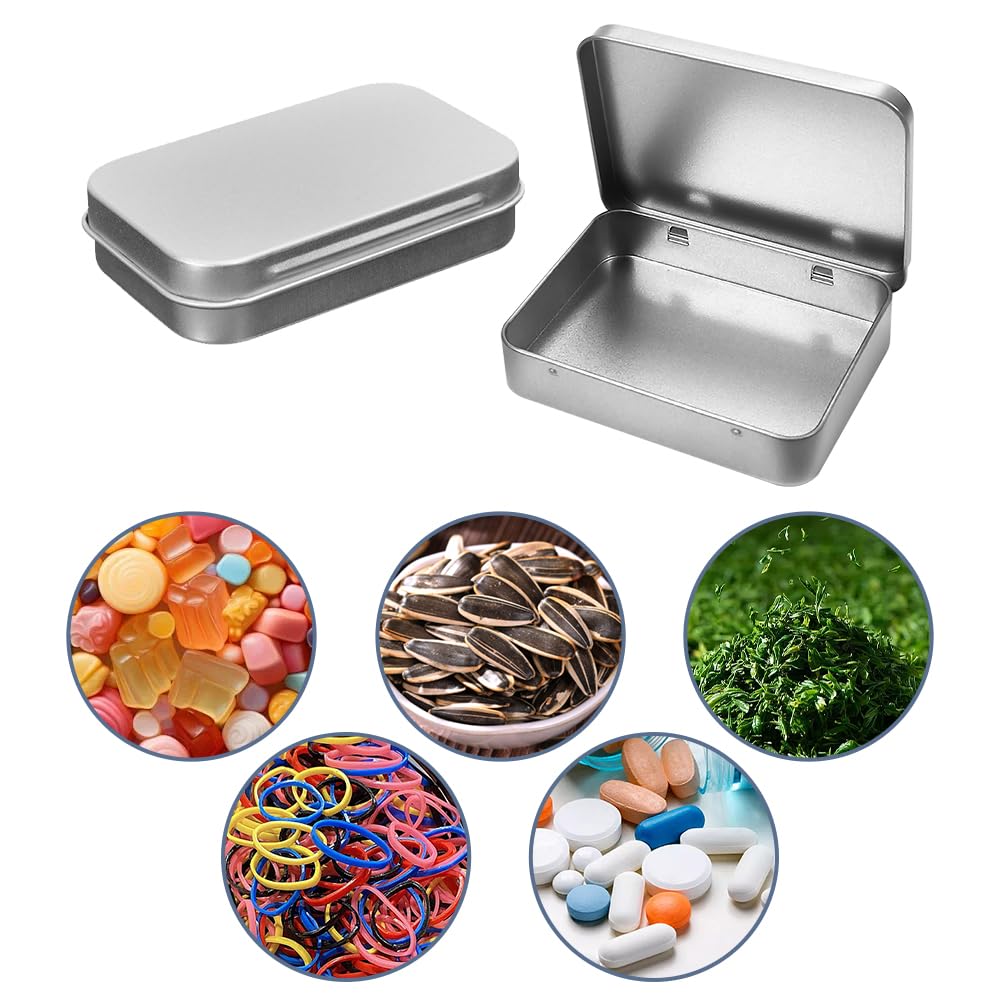 Scatola di latta – Contenitore rettangolare vuoto – Piccola