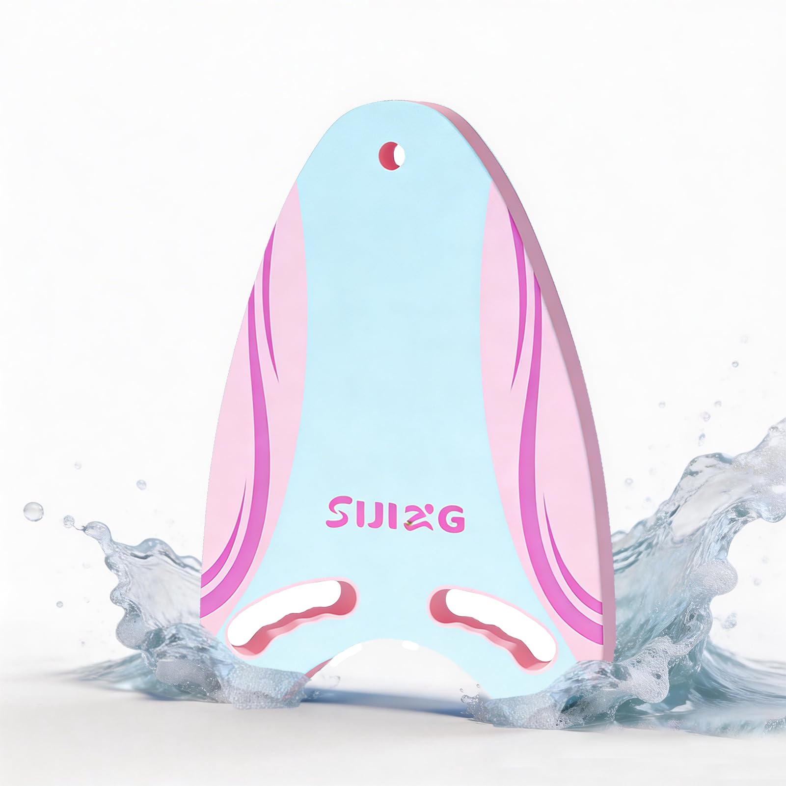 Swimming Kickboard, Swimming Board, Pool Floats for Adults, Swim Training Equipment, Swim Exercise Kickboard for Beginners, Foam Swimming Board (Pink, Buoyant Under 90kg, Shark Board)