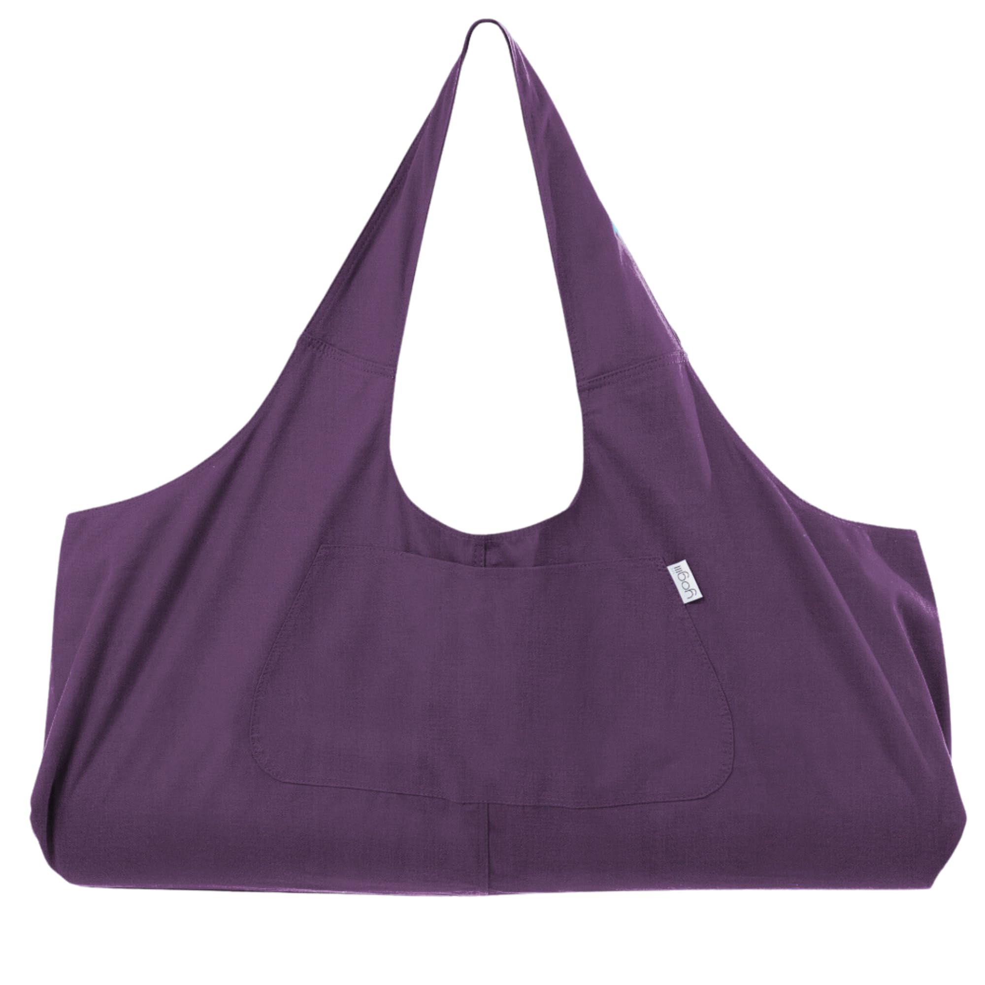 Yogiii Large Yoga Mat Bag, Large Yoga Mat Tote Sling Carrier W/Side Pocket Imperial Purple