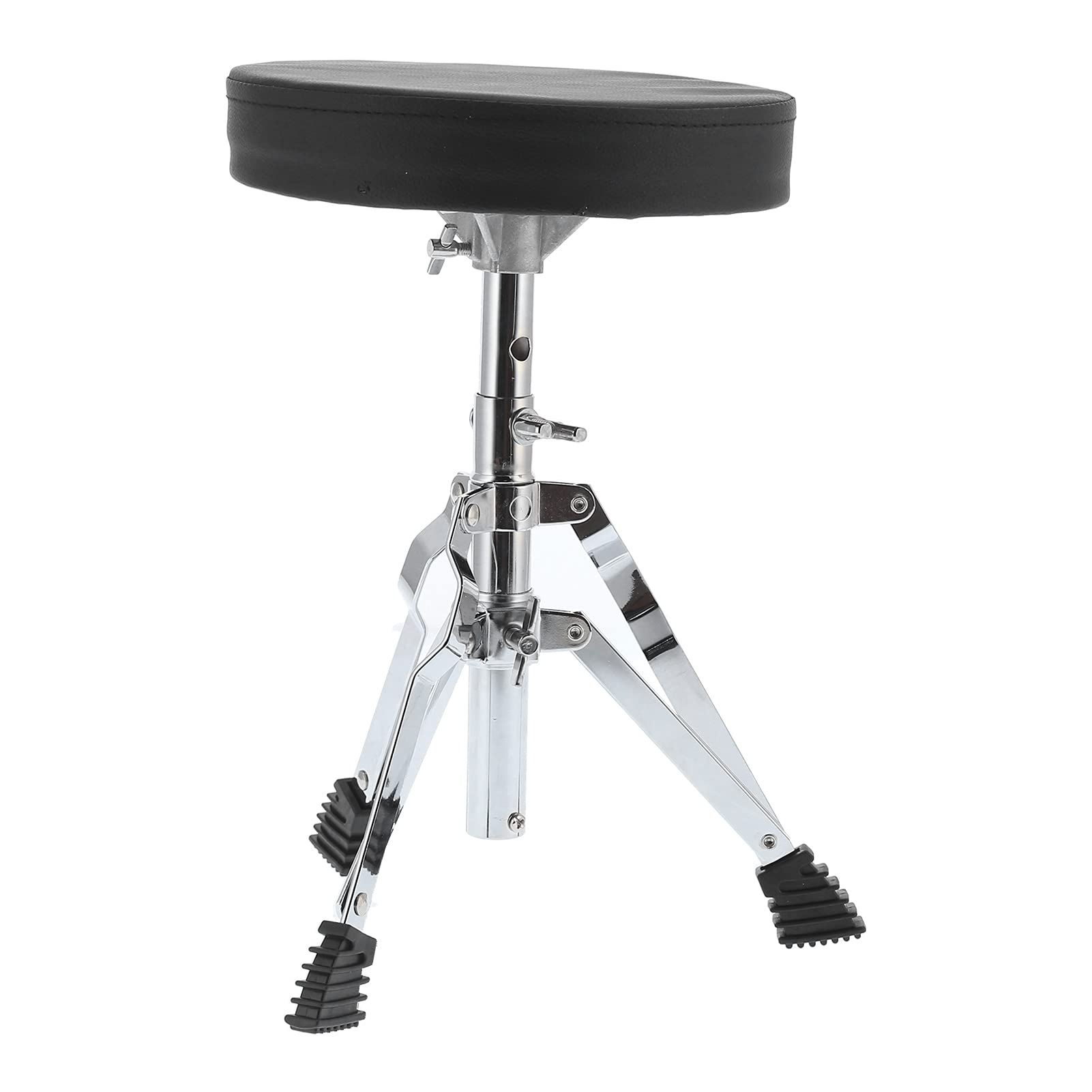 Trono de Batería, Asiento Acolchado para Batería con Soporte de Acero, Cojín Acolchado, Altura Ajustable para Bateristas y Músicos de 150 Kg