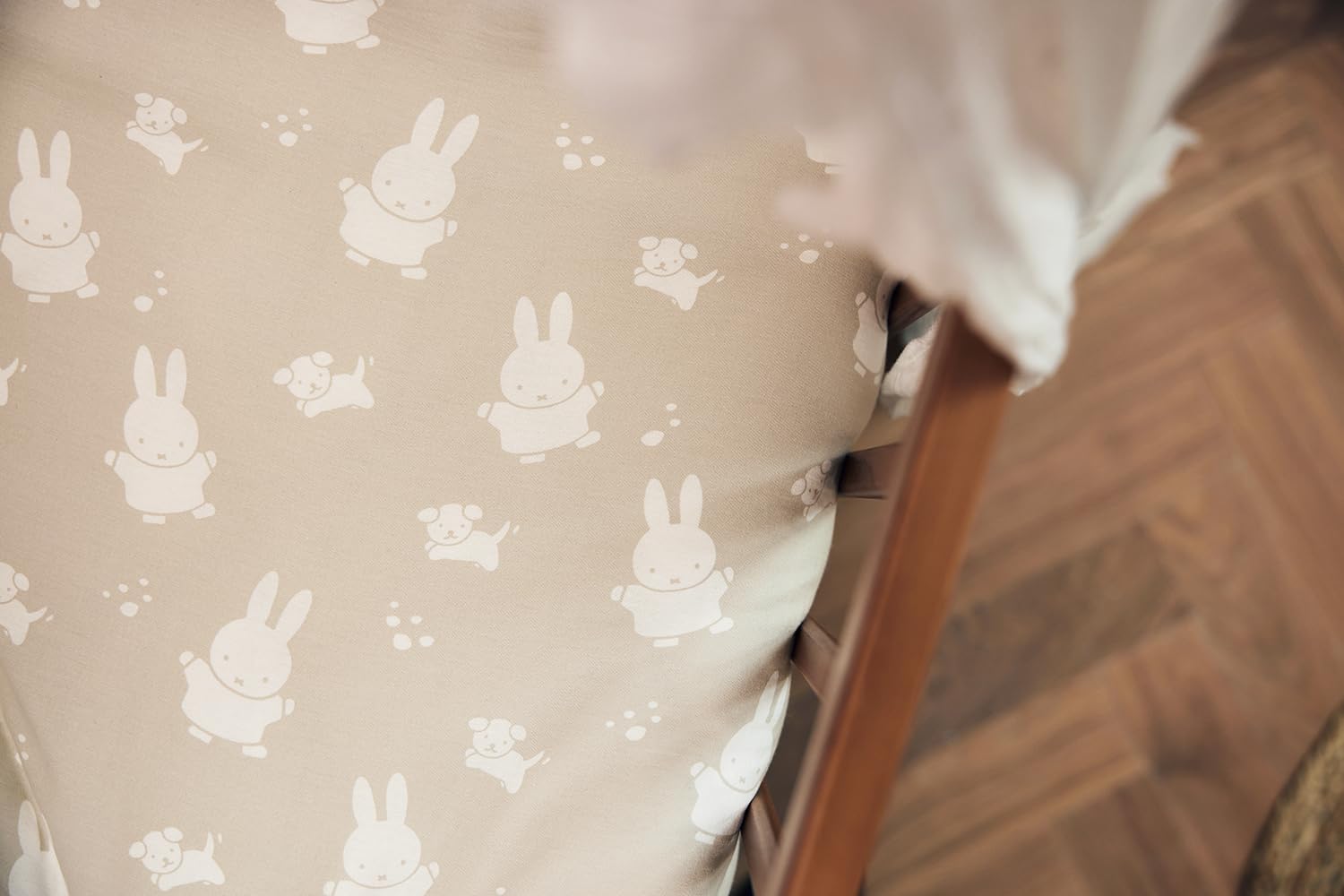 Jollein 003-005-67092 Parure de lit Miffy & Snuffy Nougat (100 x 140 cm + 40 x 60 cm)