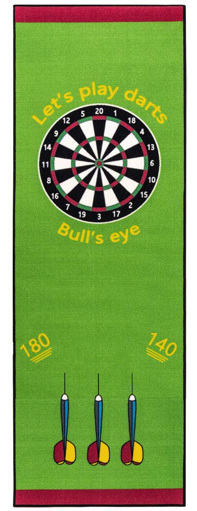 Kingpower Dart Darts Dywanik do darta, mata do darta 237 x 80 cm, stalowe rzutki, rzutki do darta, tarcza do darta, akcesoria, linia rzutu, ochrona, gumowa tarcza do darta, różne wzory, wzór: wzór 8