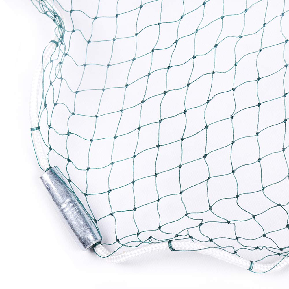 Lancer Un Filet Fiffères de Jet de Main de pêche Puissant for la pêche en Amérique Style Green Multifilament Ligne de pêche Durable Anneau Bleu Cast Net