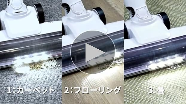Amazon | 掃除機 コードレス 【2025新登場】55KPa超強力吸引