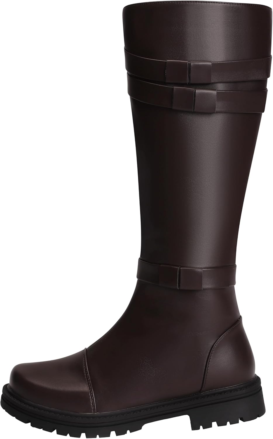 ACE SHOCK Mens Tall Boots Medieval Renaissance Pirate Cosplay Boot Halloween Costume Shoes