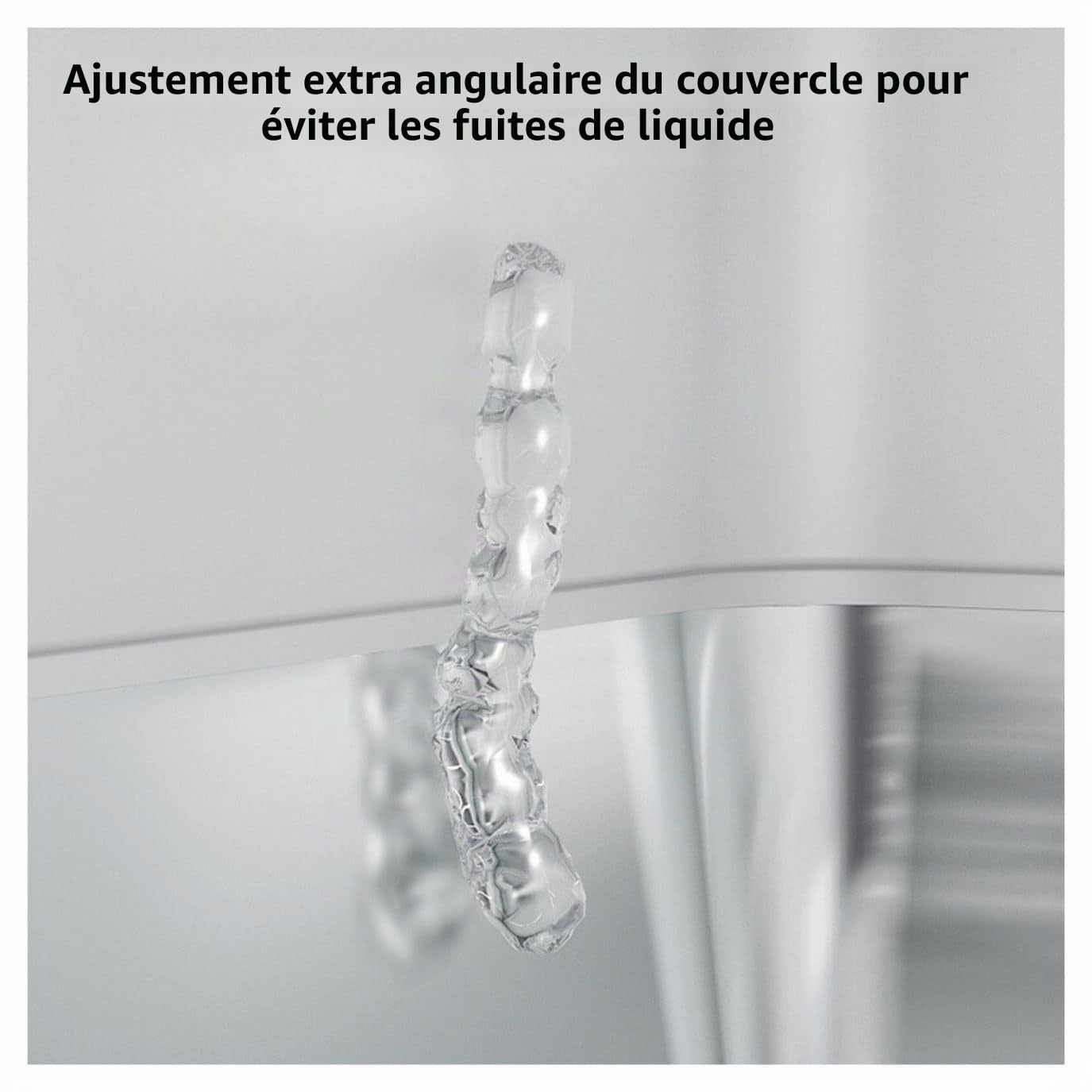 Litière pour chat - XXL Premium - Acier inoxydable avec couvercle - Grande ouverture avant - Litière pour chat avec pelle (l x L x H) : 62 x 41 x 40 cm