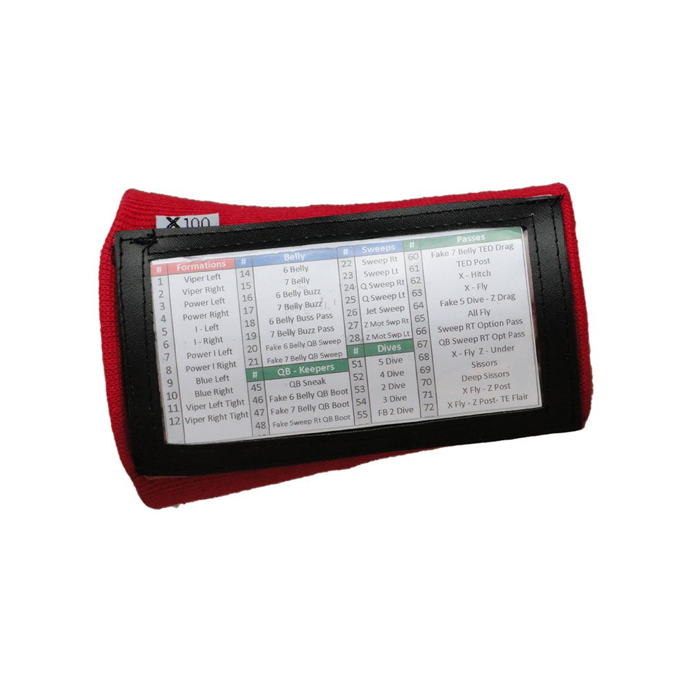 SteelLocker Sports Single Window Playbook Wristband - Youth