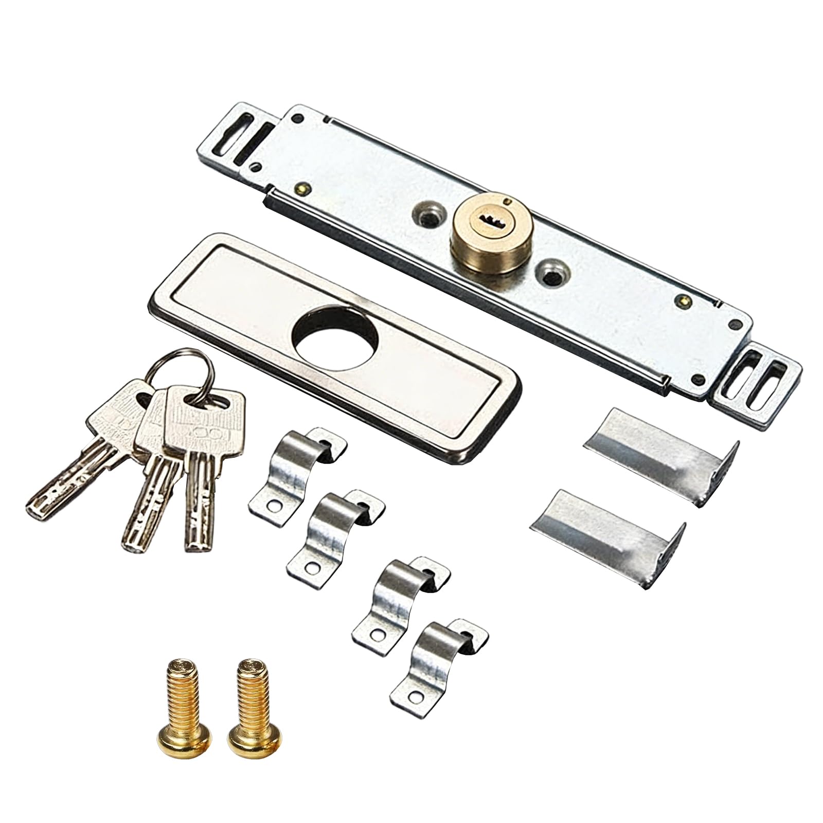 Iron Rolling Security Door Middle Roll Gate Hardware Thicken Antitheft Locks Garage Home Hardware Enduring Roll Gate