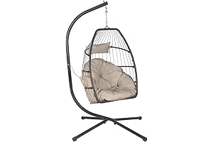 Swing Chairs for Bedroom: Egg Hanging Chair with Stand