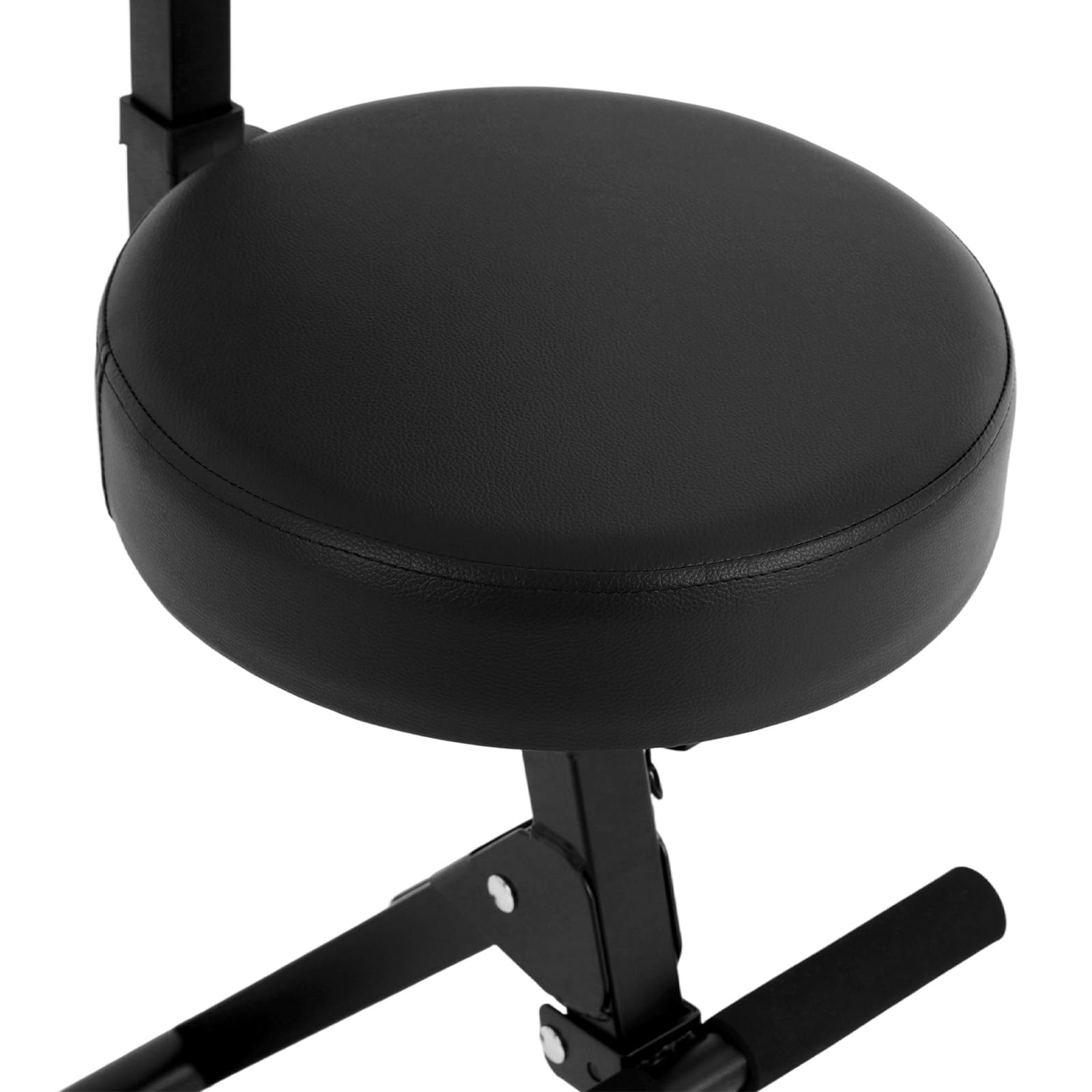 Tabouret de guitare pliable - Siège de guitare réglable en hauteur - Tabouret musical réglable - Tabouret de percussion, de bar - Charge maximale : 100 kg - Avec dossier et repose-pieds