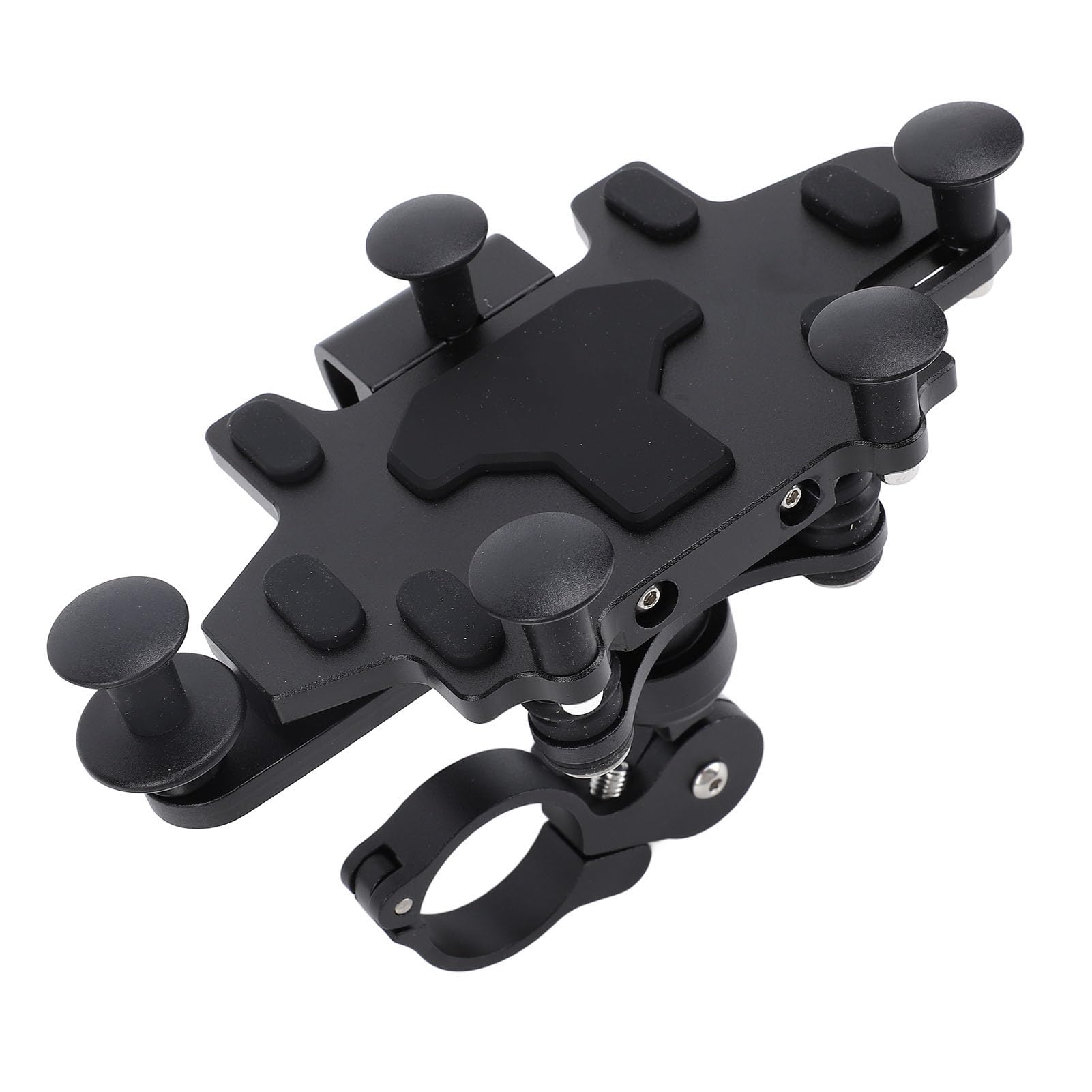 CHICIRIS Support de Téléphone pour Moto, Alliage d'aluminium Résistant aux Chocs, Angle de Réglable pour Cyclisme et Scooters (Black)