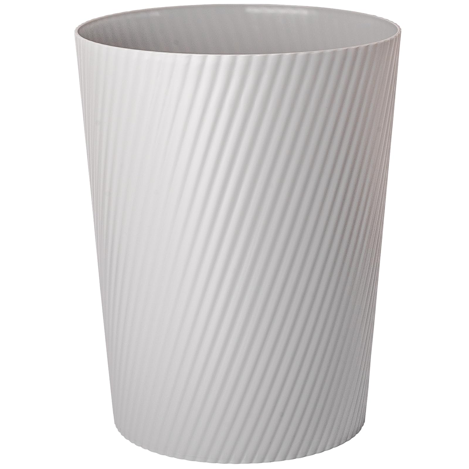 UUJOLY Small Trash Can Wastebasket Garbage Can Container Bins for Bathrooms, Laundry Room, Kitchens, Offices, Kids Rooms, Dorms (Grey)