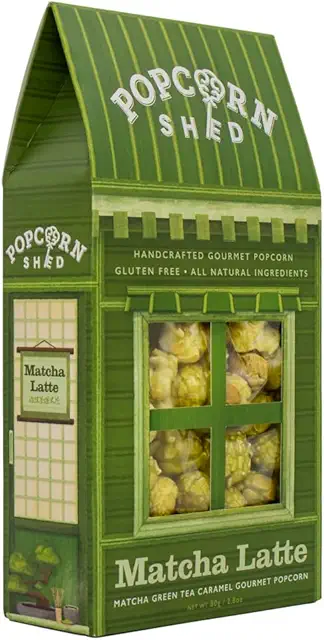 Matcha Chocolate Popcorn: Green Tea Caramel Snack, 80g