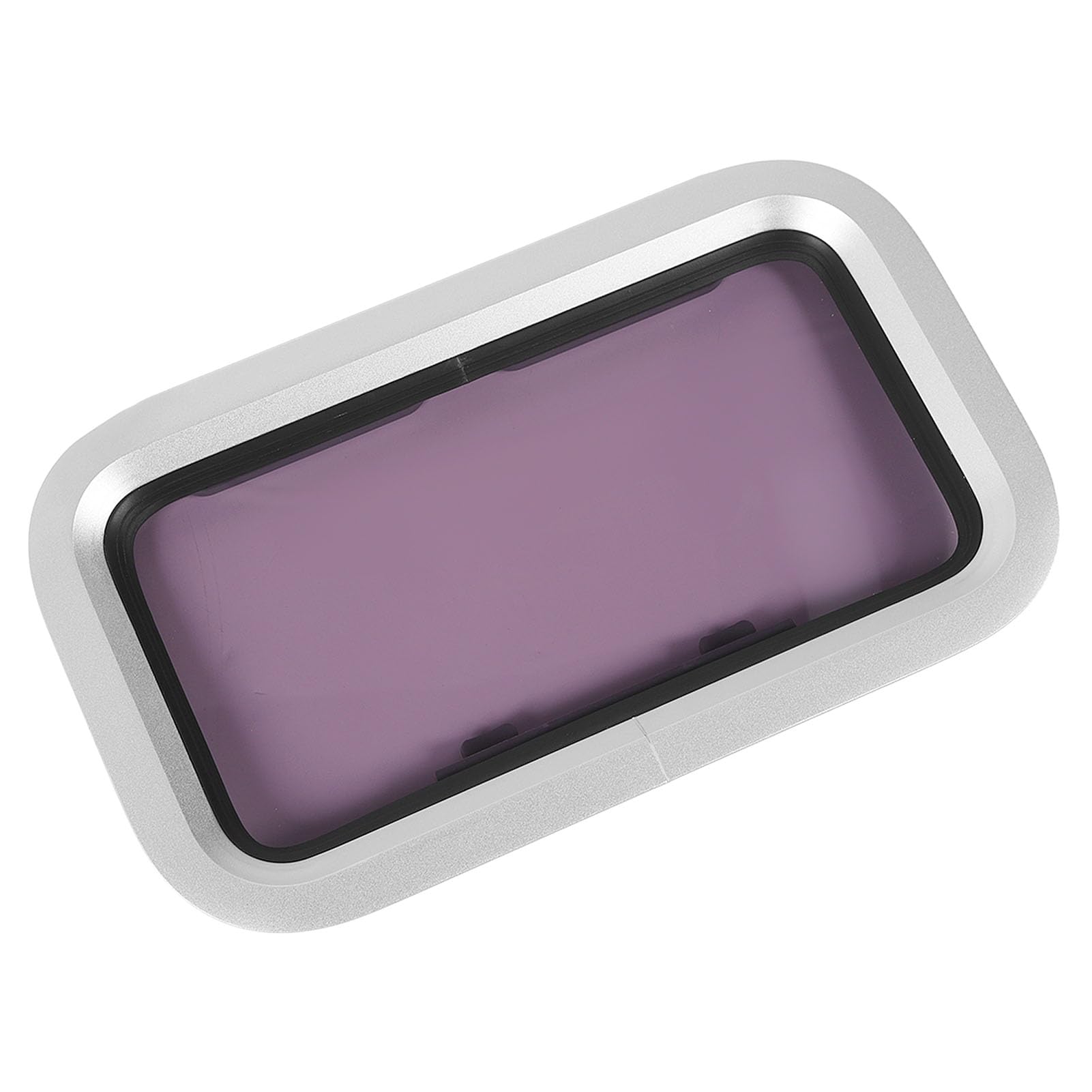 Okno Marine Portlight Trwałe Wodoodporne Prostokątne Okno ze Stopu Aluminium do łodzi Yacht RV, 429x171mm