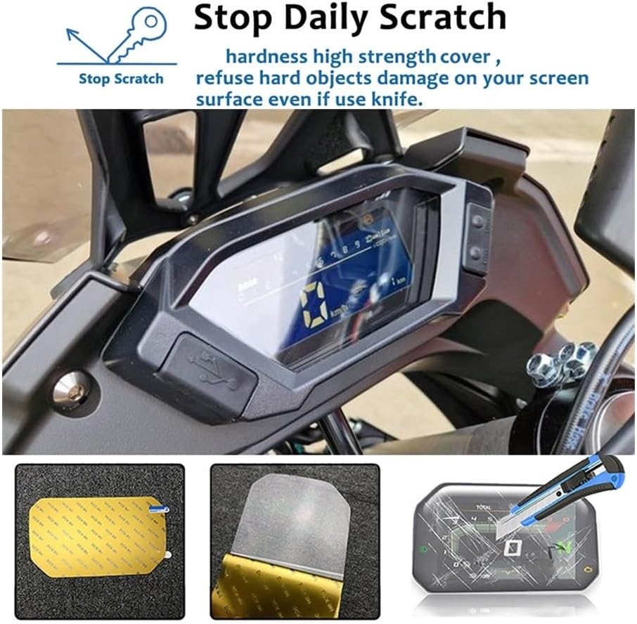 for Loncin VOGE 300 Rally 300 GY Rally300 Accessories Cluster Scratch Protection Film Speedometer Dashboard Screen Protector Motorcycle Dashboard Screen Protector