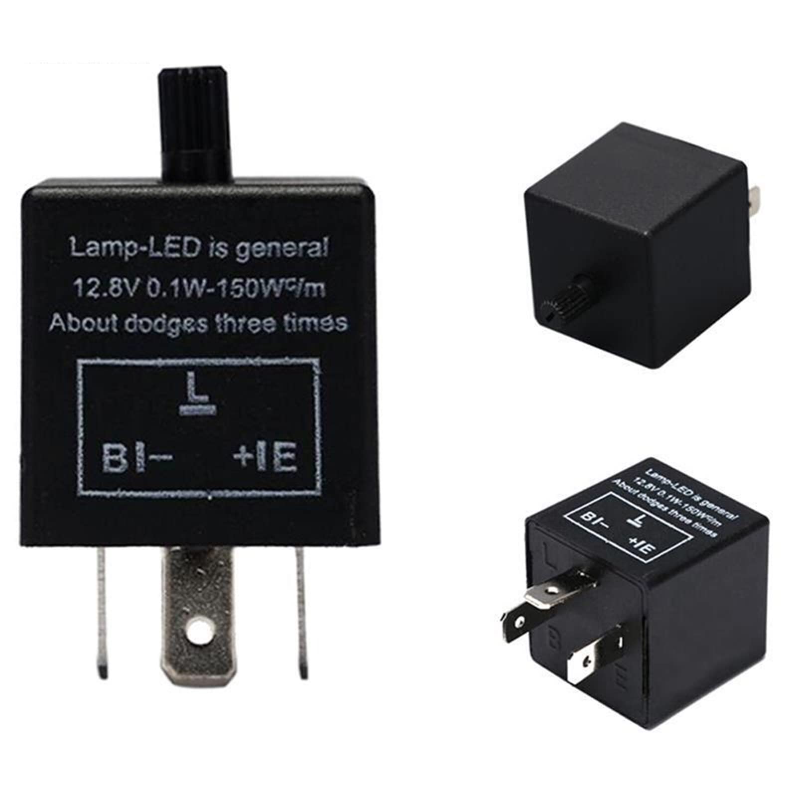 Lampa błyskowa LED 12V regulowana częstotliwość CF14 3 piny regulowany przekaźnik kierunkowskazu kierunkowskaz do samochodu Miga Światło(12V)