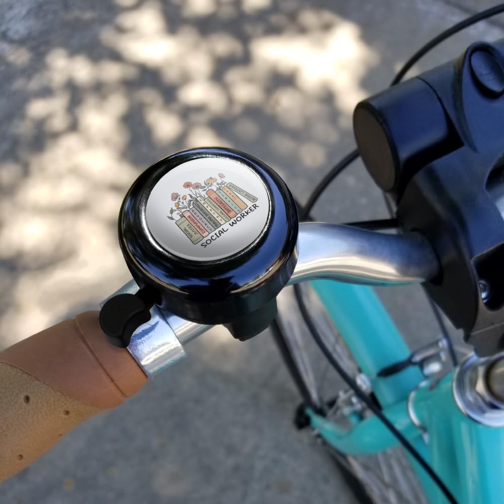 Graphics & More Social Worker Books Bicycle Handlebar Bike Bell