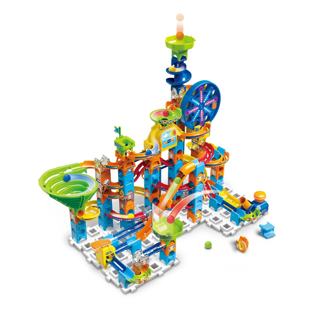 VTech 80-542349 Marble Rush Ultimate Set Electronic XL100E, Circuito de canicas, Juguete de construcción niños +4 años, Versión ESP