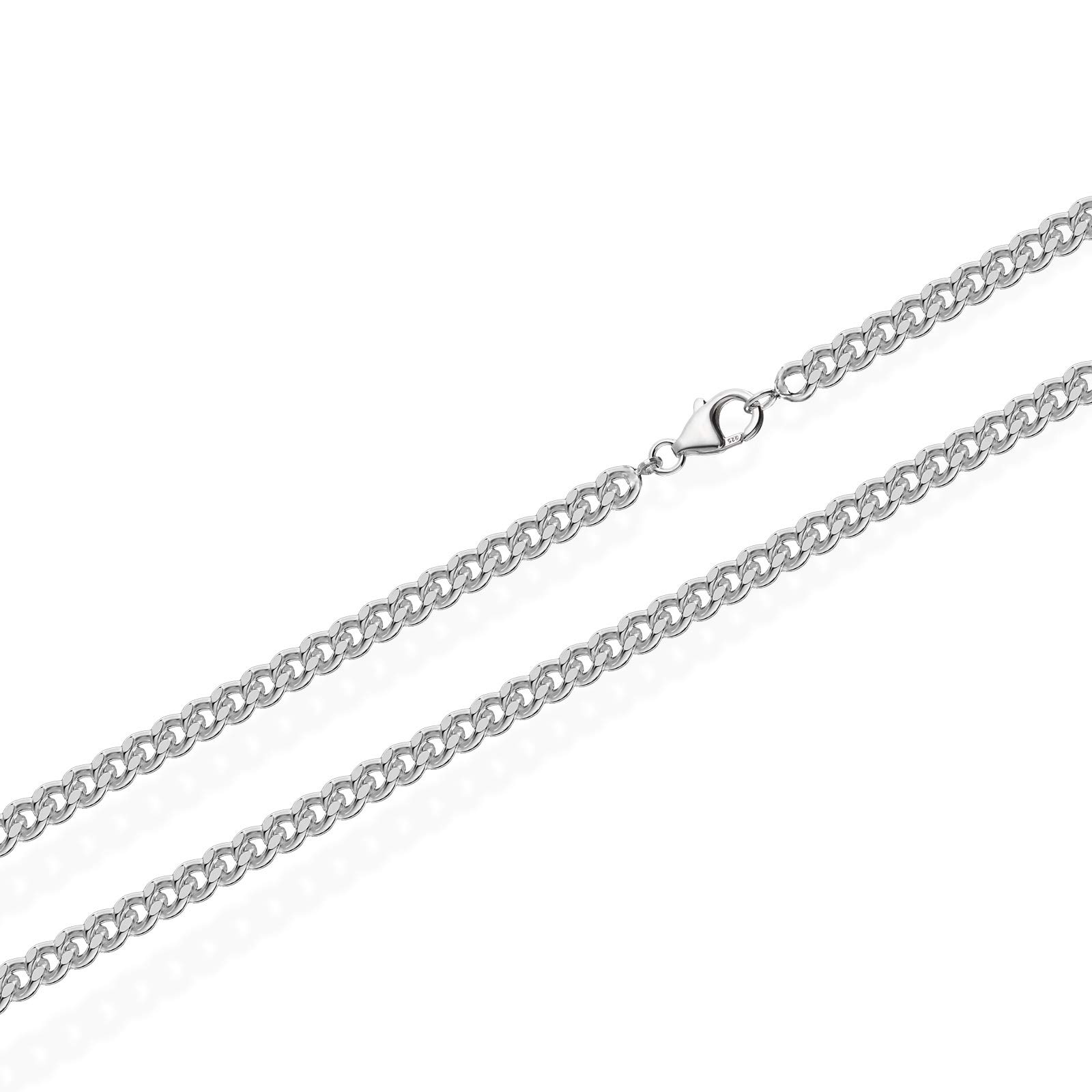 NKlaus 925 Sterling Silber Kette PANZERKETTE Königskette 2,40mm breit4