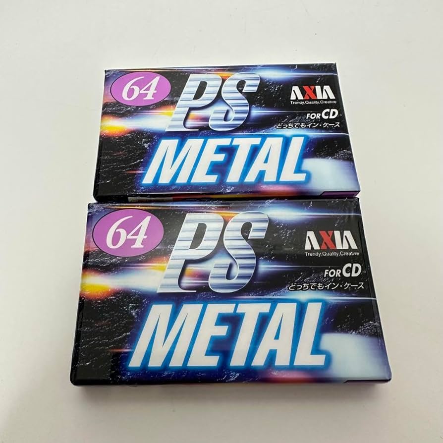 富士フイルム - AXIA　2PACK　L　メタルカセットテープ　64分　日本製　三層構造 AXIA 2PACK METAL メタルカセットテープ 64分 日本製 三層構造