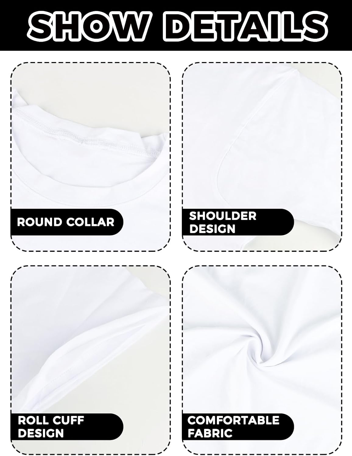 EBANKU Oversized Workout Shirts for Women Short Sleeve Crop Tops Casual Basic Cotton Athletic Yoga Running Cropped T-Shirts 5