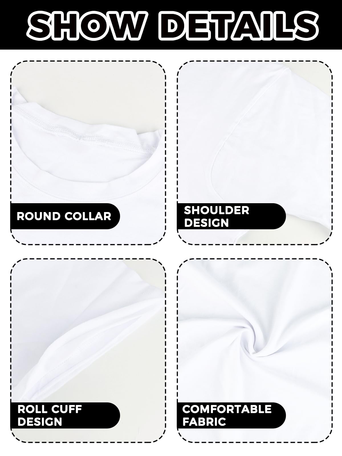 EBANKU Camisas de Entrenamiento de Gran tamaño para Mujer de Manga Corta Tops Cortos Casuales de algodón básico atlético Yoga Correr