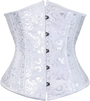frawirshau Womens 9427 Lace Up Boned Underbust Waist Trainer Corset