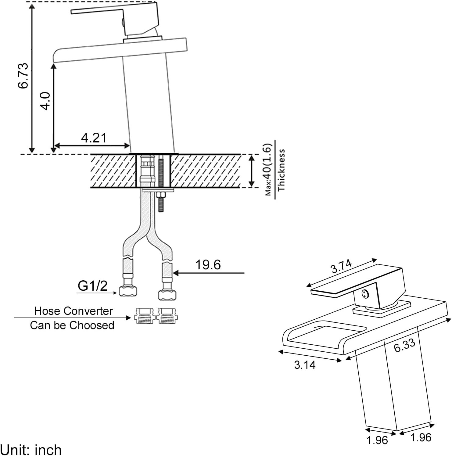 Exсluѕіvе Dіѕсоunt 🔥 OUGOO LED Light Bathroom Sink Faucet, 3 Colors Changing Waterfall Spout, Hot and Cold Water Mixer, Single Handle Single Hole Deck Mounted Bathroom Tap Faucet, Chrome Bеѕt Dеаl OUGOO LED Light Bathroom Sink Faucet, 3 Colors Changing Waterfall Spout, Hot and Cold Water Mixer, Single Handle Single Hole Deck Mounted Bathroom Tap Faucet, Chrome