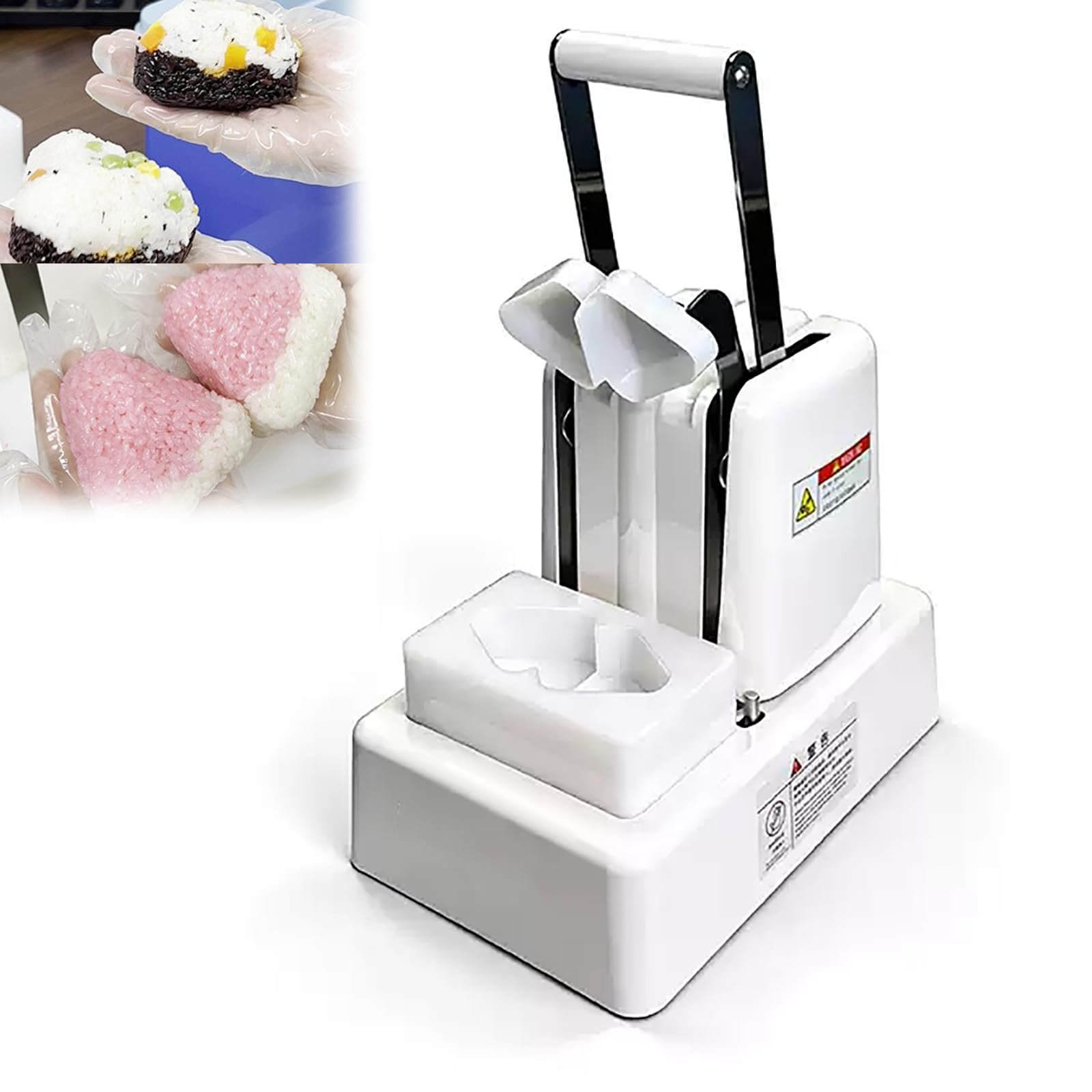 MYFTNP Manual Triangular Rice Ball Press, Triangle Sushi Rice Ball Maker, Rice Ball Size: 73X36MM, Non-stick Mold, Uniform Pressure, Good Taste, for Convenience Stores, Markets, and Stalls