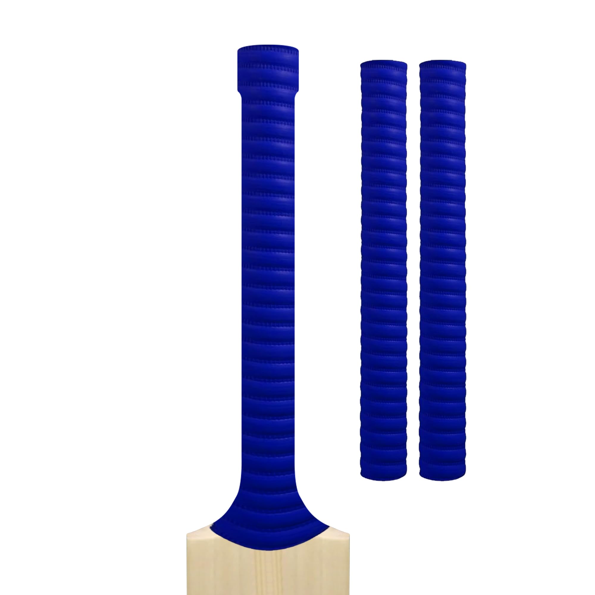Cricket Bat Grips – Premium Rubber Cricket Bat Grip Tape for Maximum Hold & Shock Absorption | 4 Styles | Multi-Color | Pack of 2| Durable Bat Grips Cricket (2, Navy, Coil)