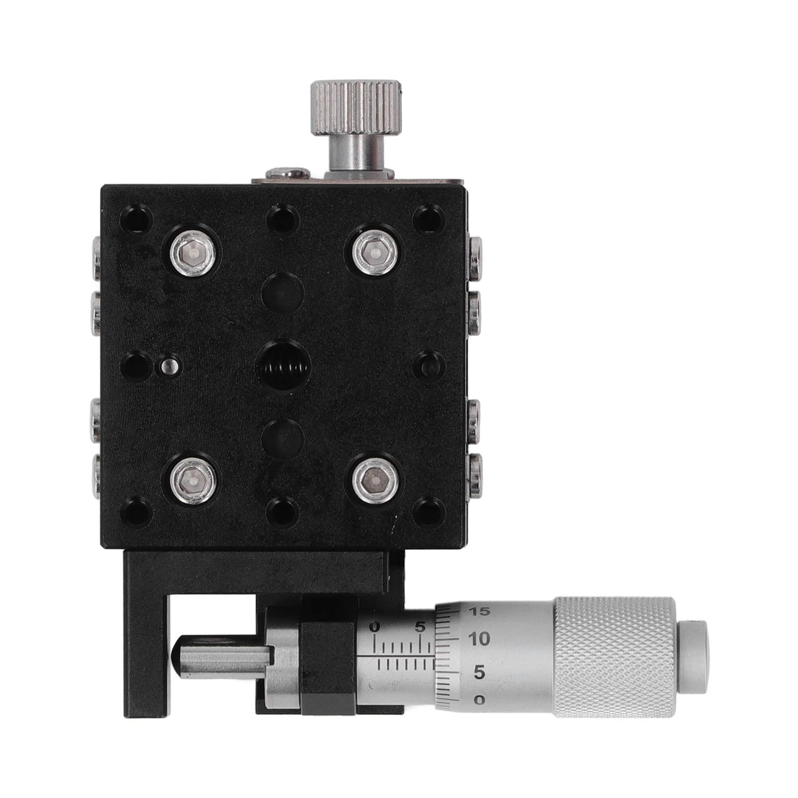 Etap liniowy Osie X Mikrometr 40x40 mm Ręczny przewijanie Platforma Przewijanie Kabel przesuwny Szybkie i praktyczne zarządzanie liniowe Nadaje się do akcesoriów Instrument optyczny i nie tylko