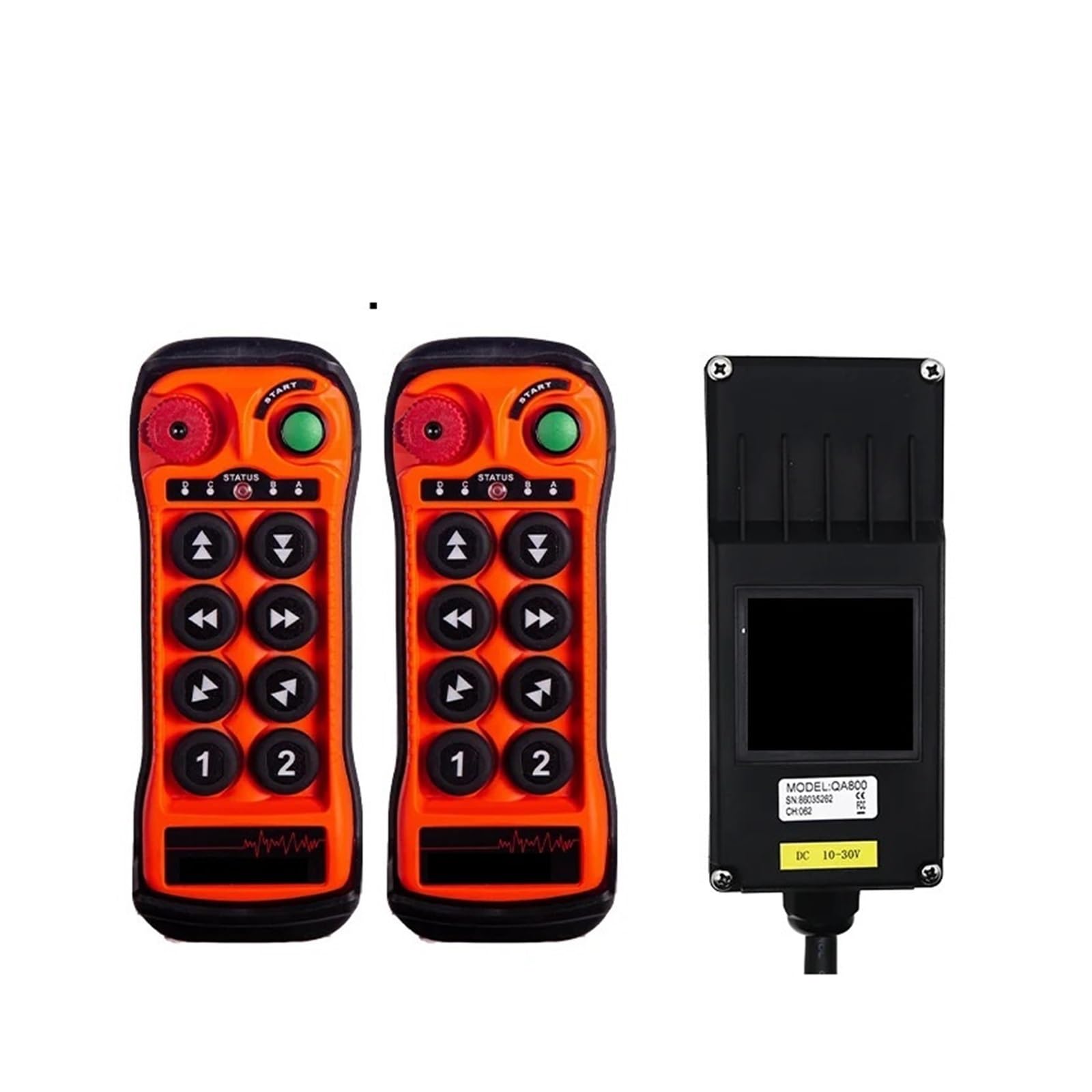 JVDDI Industrial Remote Controller Switch Hoist Radio Control Crane Lift Transmitter Receiver(2T 1R,AC DC 36-480V)