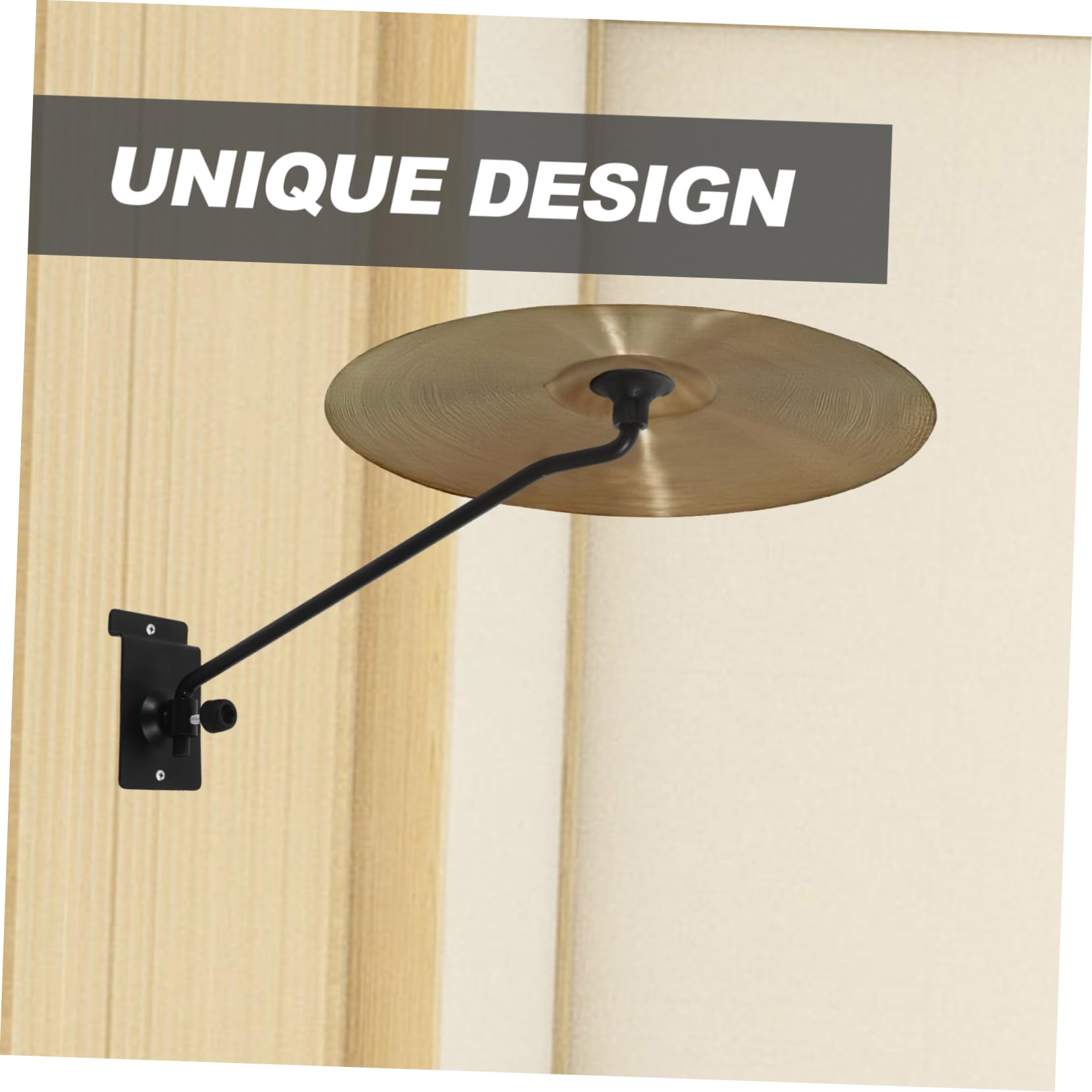 NULYLU Cymbal Wall Stand Drum Accessories Cymbal Display Tool Easy Install Professional Arm Holder