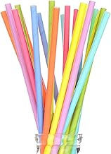 Virsus 250 Pack 20/7 Biodegradable Compostable Paper Straws Assorted Colors Drinking Straws for Cocktail Party Decorations Cold and Hot