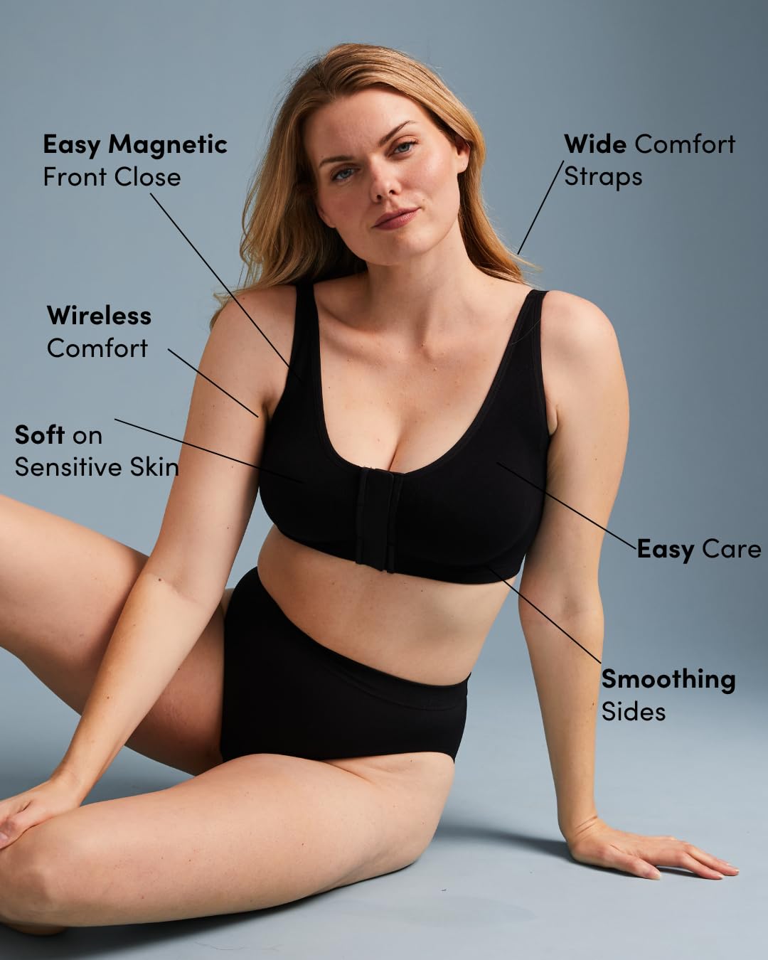 LIBERARE Easy On Wireless Front Closure Bra Comfort Sculpt Adaptive Bra for Women product thumbnail 5