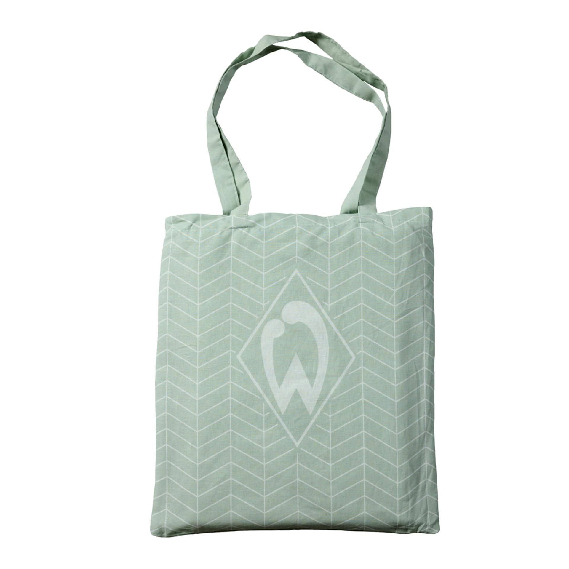 Werder Bremen SV Bettwäsche Raute Salbei – Offizieller Fanartikel aus 100% Bio Baumwolle (GOTS) – Fußball Bettwäsche Grün – Nachhaltige Bettwäsche 135x200 cm