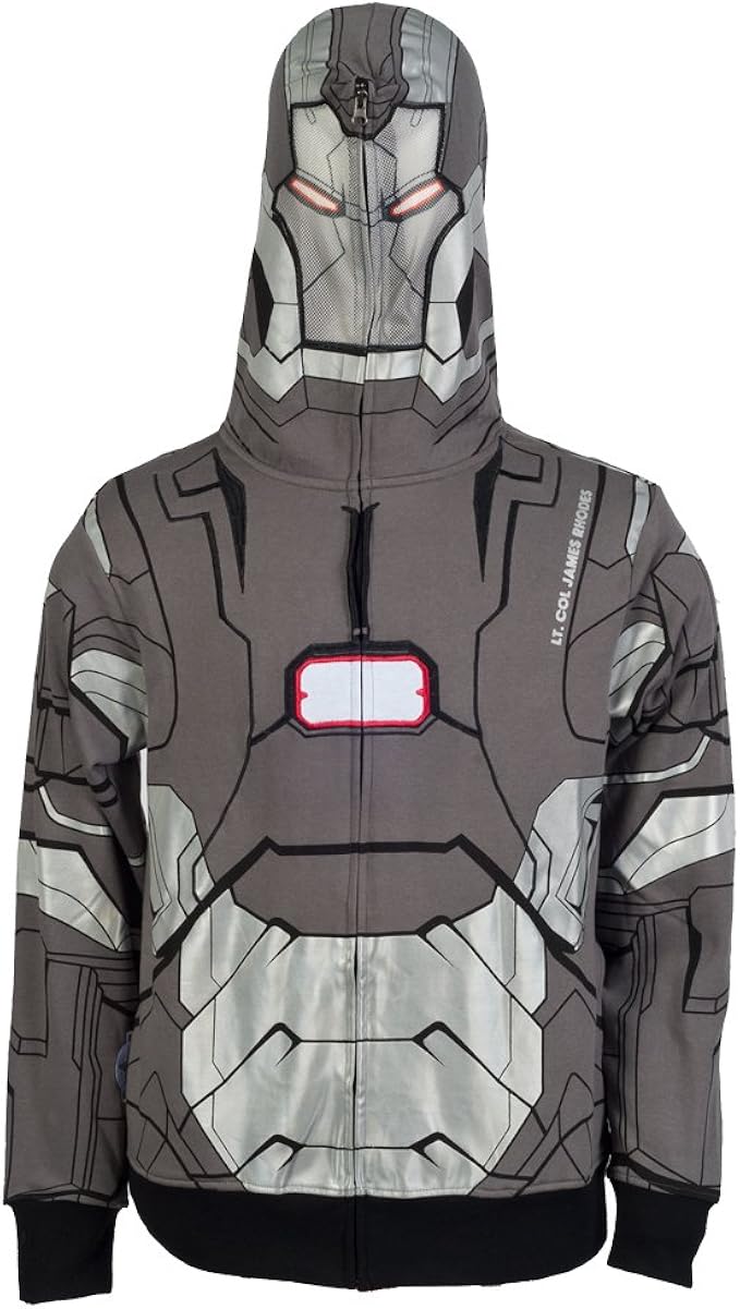 Iron Man I Am War Machine Costume Zip Hoodie X Large Amazon Co Uk Iron Man I Am War Machine Costume Zip Hoodie X Large Amazon Co Uk