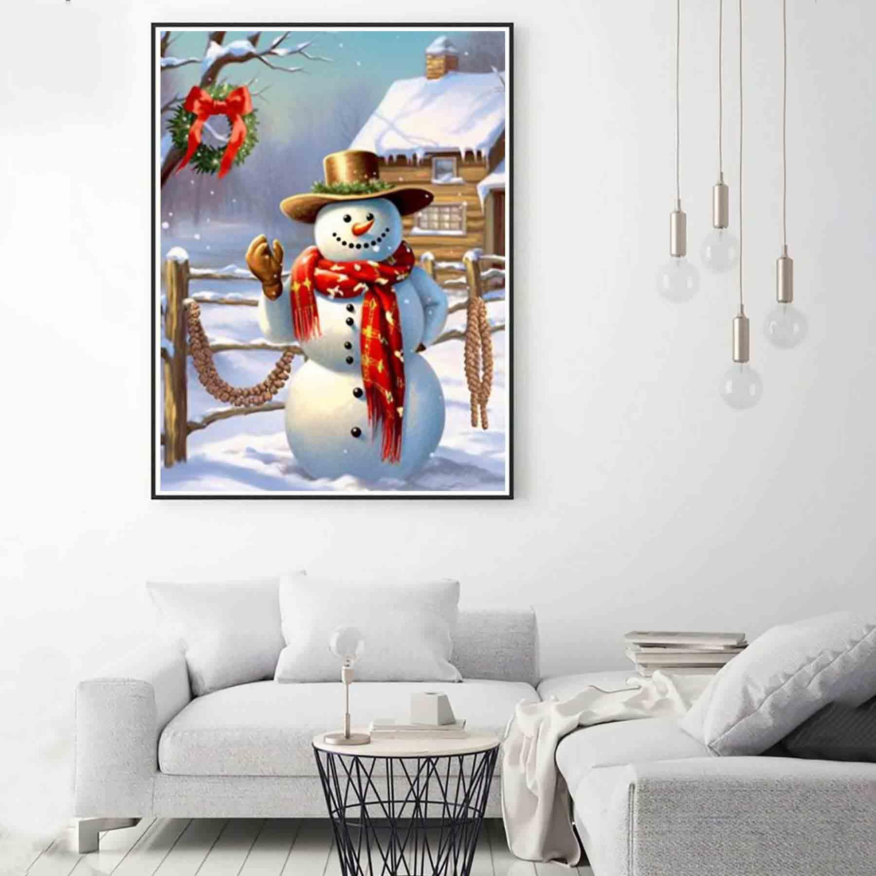 5D Diamond Painting Kit Completo Babbo Natale Pittura Diamante Fai da Te per Adulti e Bambini,Mosaico Pittura Strass Ricamo Diamante Arte Craft per Casa Decorazione Murale Square Drill 80x120cm