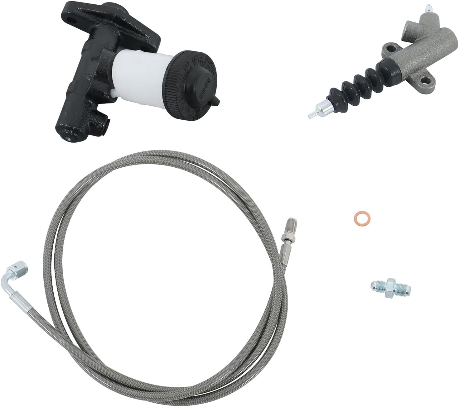labwork Master and Slave Cylinder and Stainless Clutch Line Kit Replacement for Mazda Miata 1990-2005 MC229 SC825