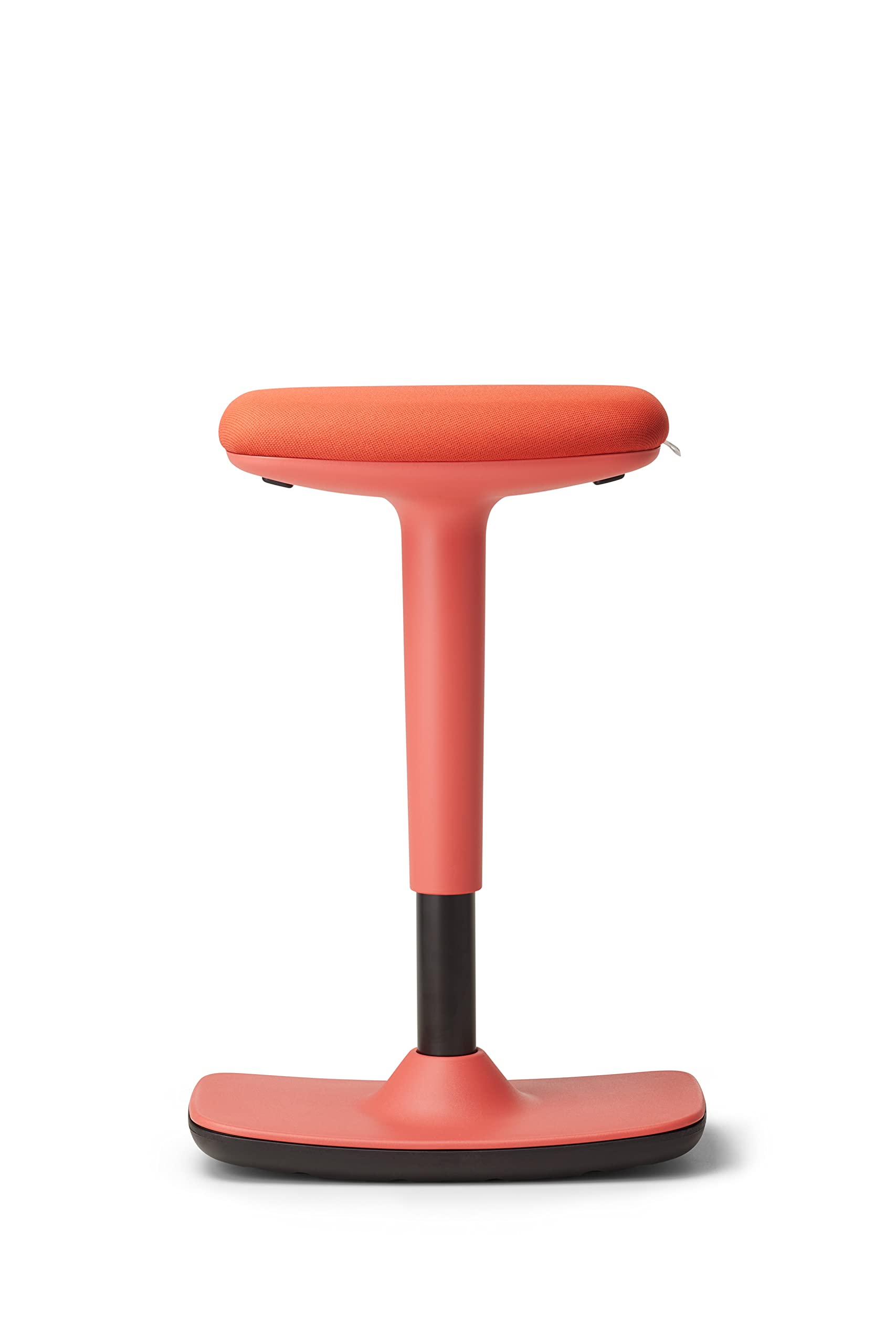 TREND OFFICE to-Swift, Stehsitz, Stehhilfe, Bürohocker, Sitzhocker mit Wippfunktion, rutschfest, ergonomisch und höhenverstellbar (50-75 cm) für gesundes und aktives Sitzen, by Dauphin (Korallenrot)