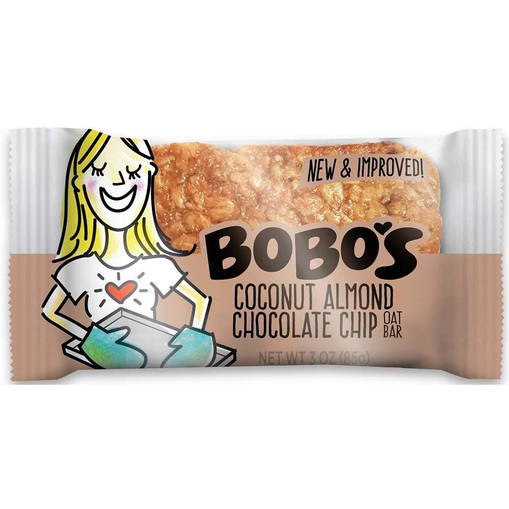 Coconut Almond Chocolate Chip Oat Bar by Bobo's – 1 Count (Pack of 48), No Color, Pack of 48