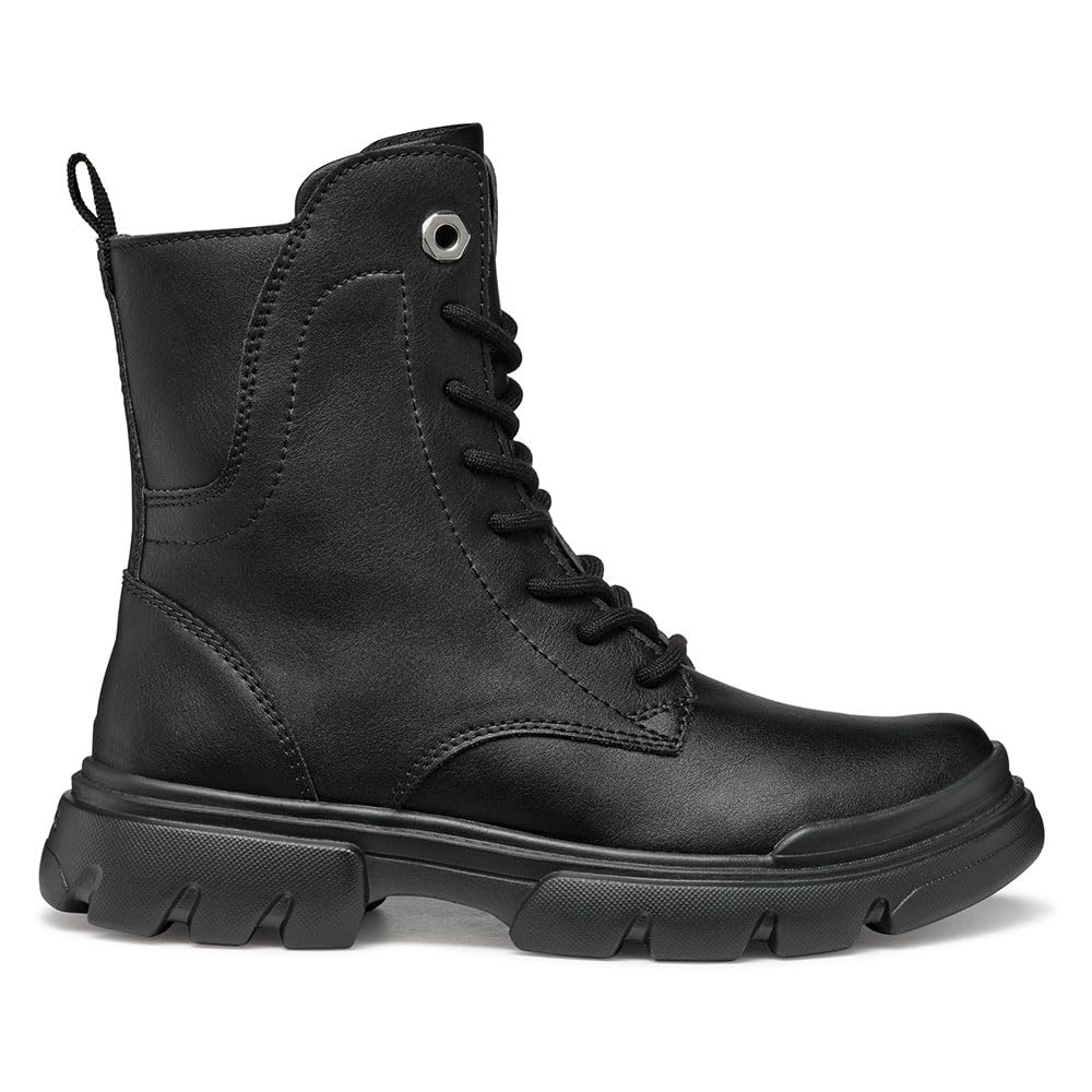 Geox Girls' J Junette GirlAnkle Boot, black, 3 UK