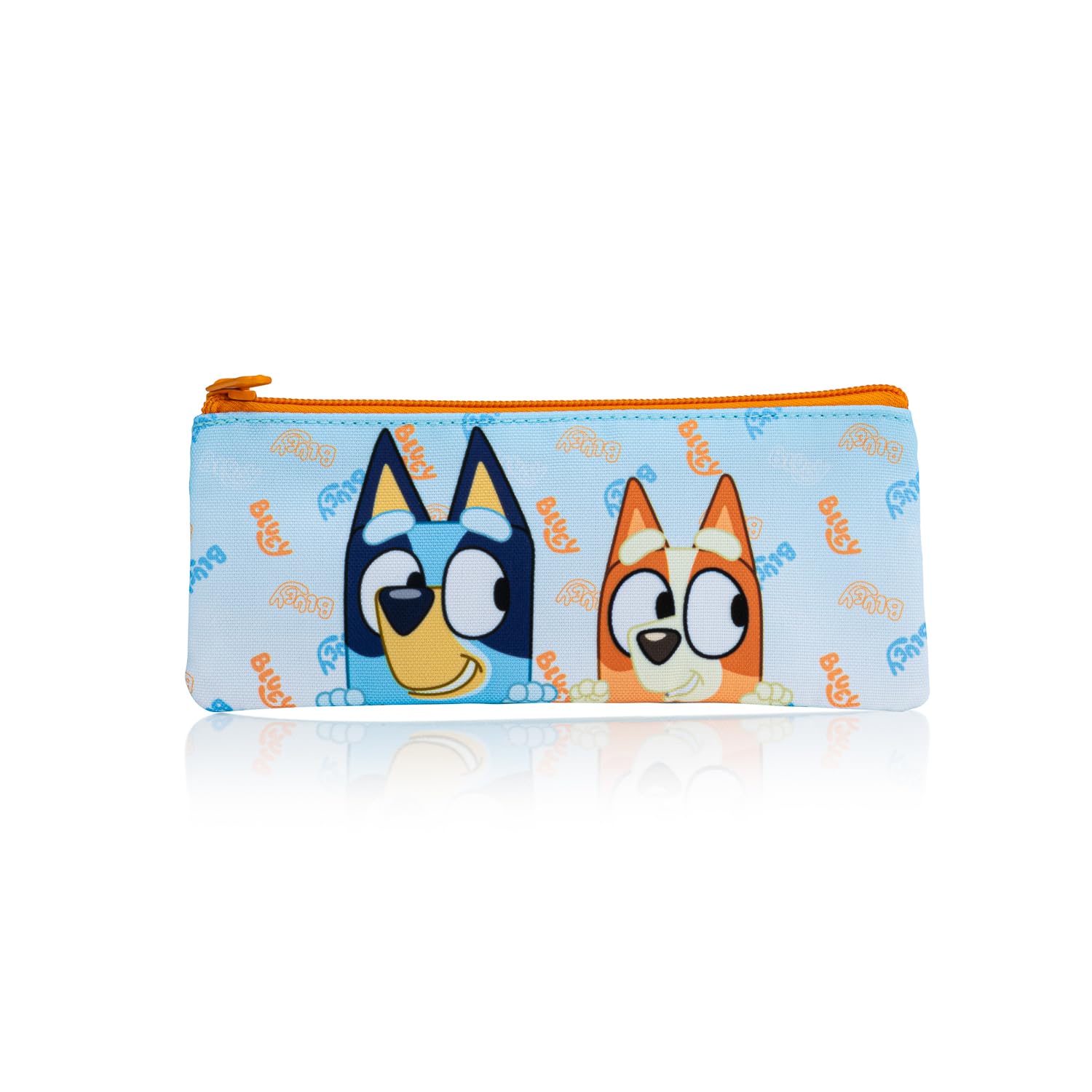 Bluey Ensemble sac à dos 4 pièces avec sac à déjeuner, bouteille d'eau et trousse à crayons, cartable pour garçons avec poche kangourou et côté en maille, pour enfants de 2 à 7 ans