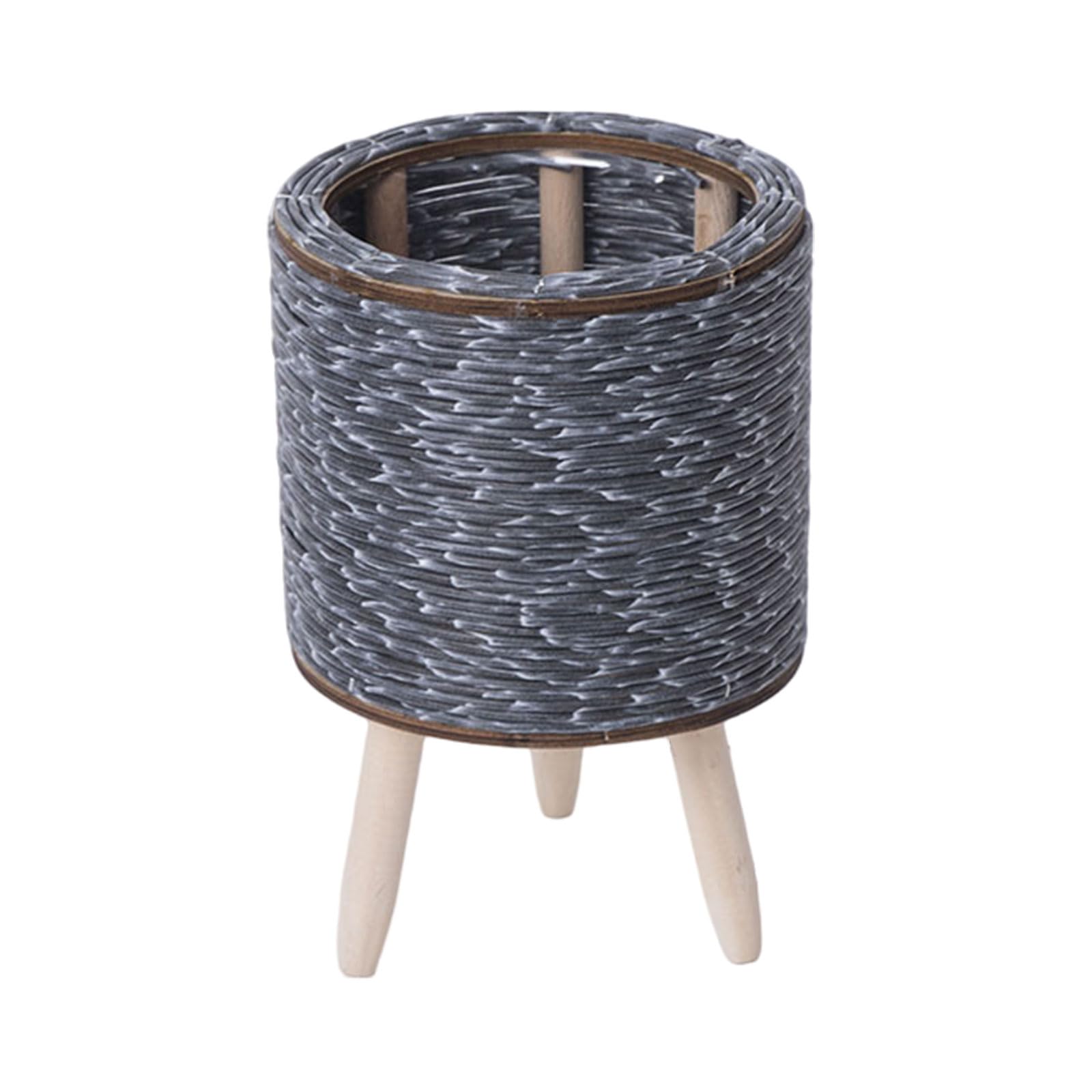 HZGFNBZ Rattan Plant Basket Indoor Handwoven Pots for Planter Flowers Decorations Laundry Basket Household Garden Stand