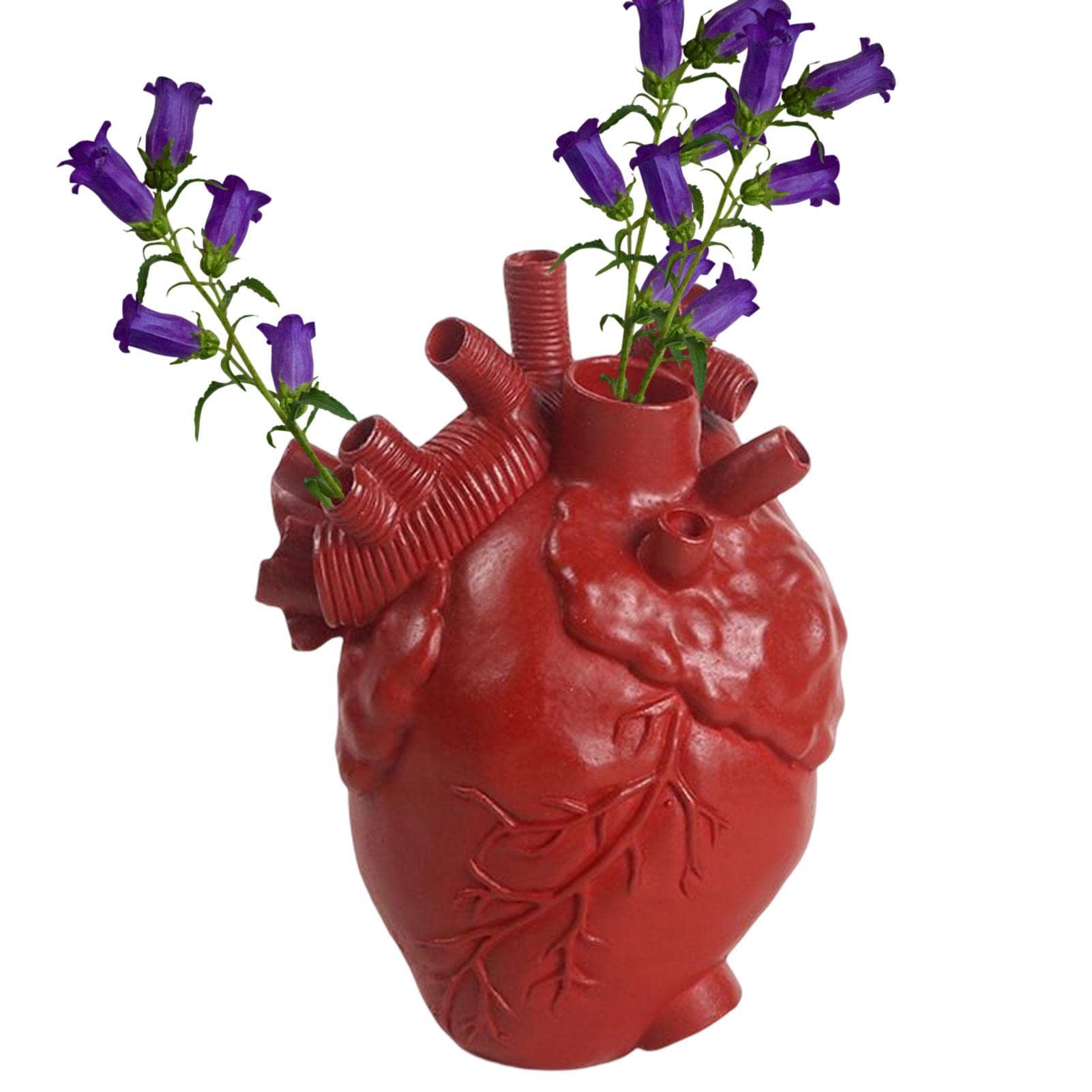 Vaso Creativo A Forma Di Cuore Anatomico In Resina, Vaso Per Fiori Vaso A Forma Di Cuore Ornamento~p146727540